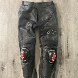 Alpinestars Leather Motorcycle Pants men’s 34/EU 52